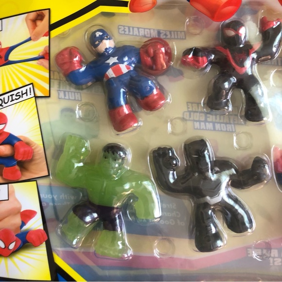Heroes Of Goo Jit Zu Marvel Mini 8 Pack with 2 Ultra Rare Figures. - Picture 2 of 4